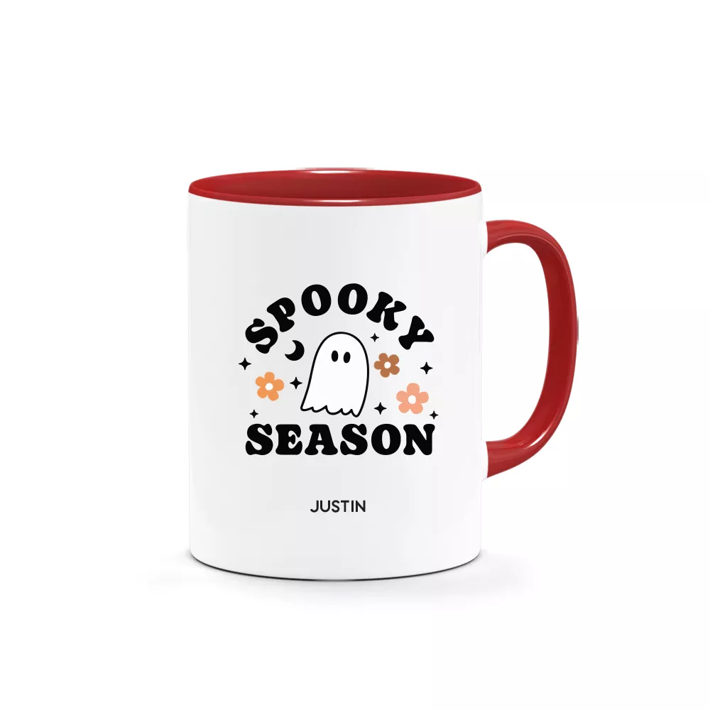 [CUSTOM NAME] Halloween Printed Mug - Spooky Season Design