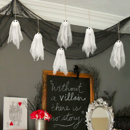 Ghosts Halloween Hanging decors 6pcs