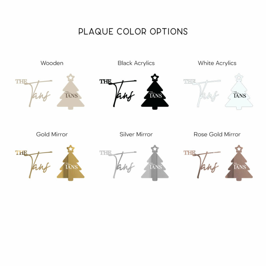 Christmas Wreath Lasercut Plaque Color Options