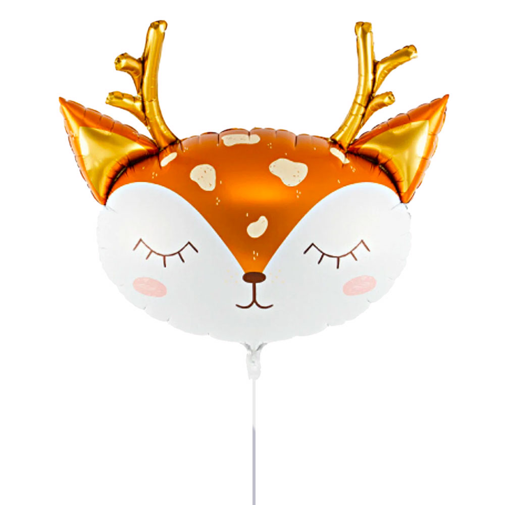 Woodland Deer Head Foil Balloon