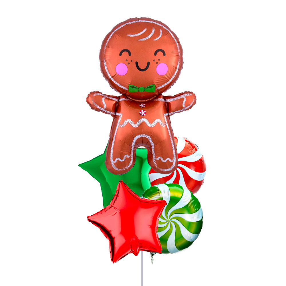 Gingerbread Man Foil Balloon Christmas Balloon