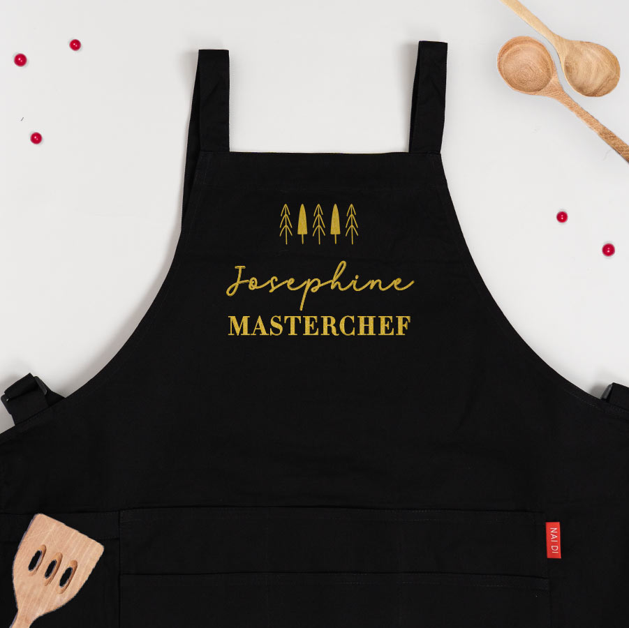 Christmas Collection Personalized Apron - Christmas Trees