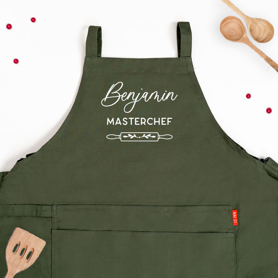 Christmas Collection Personalized Apron - Rolling Pin
