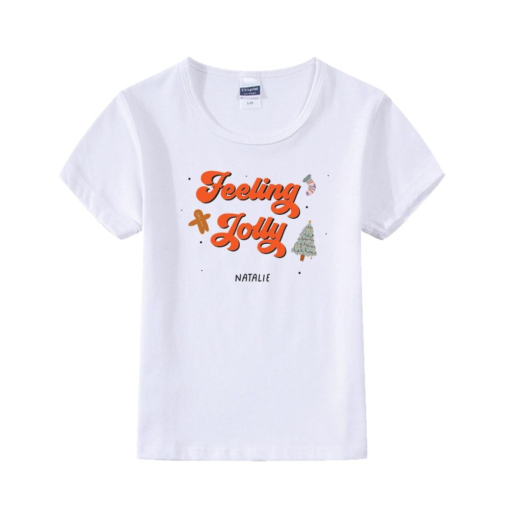 Baby Bodysuit/ Tshirt - Feeling Jolly Christmas Design