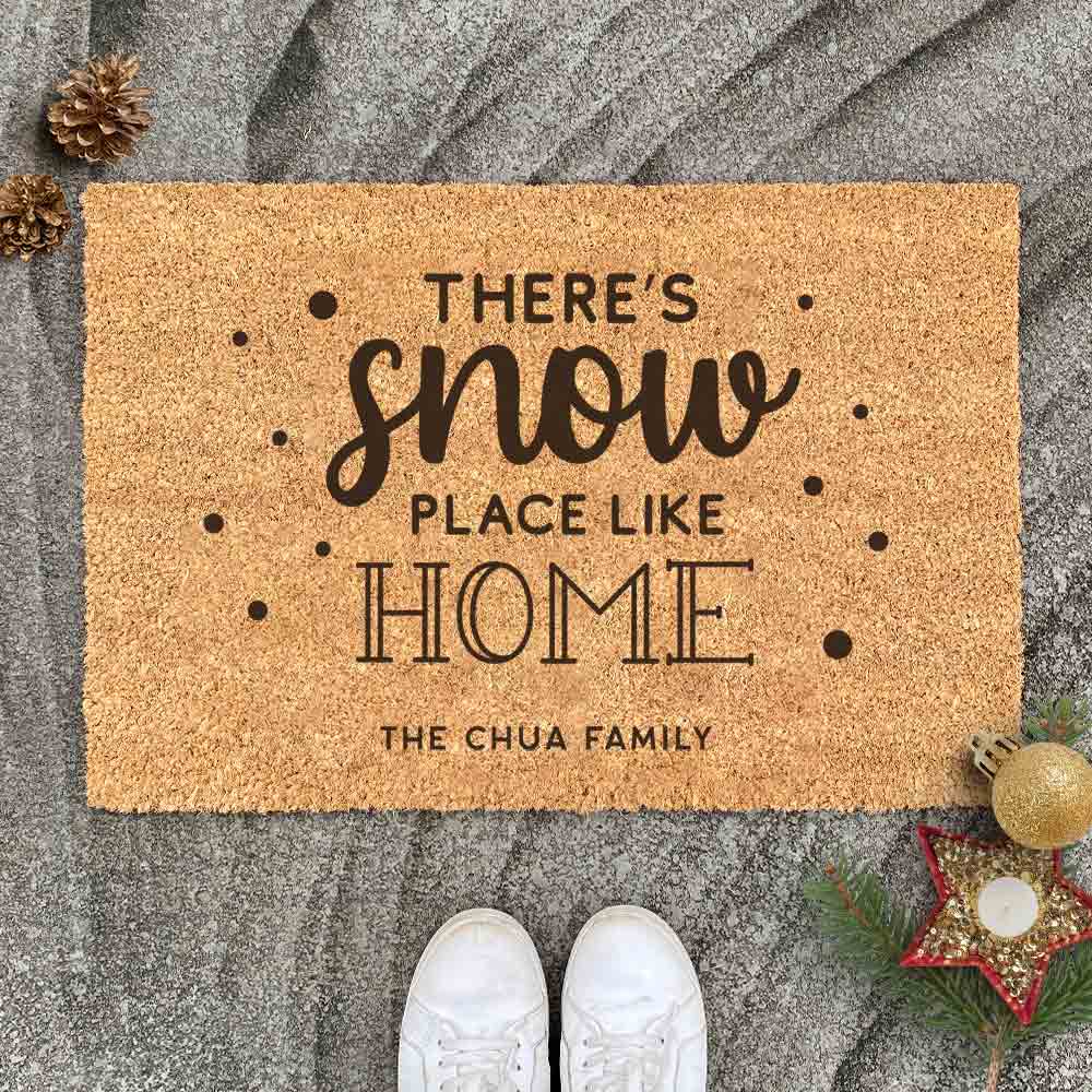 Christmas Door Mat - Snow Place Like Home