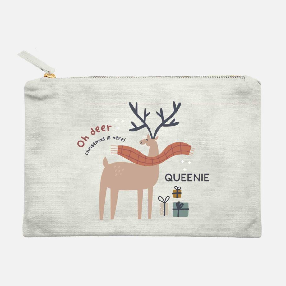 Christmas Collection Makeup Bag - Oh Deer