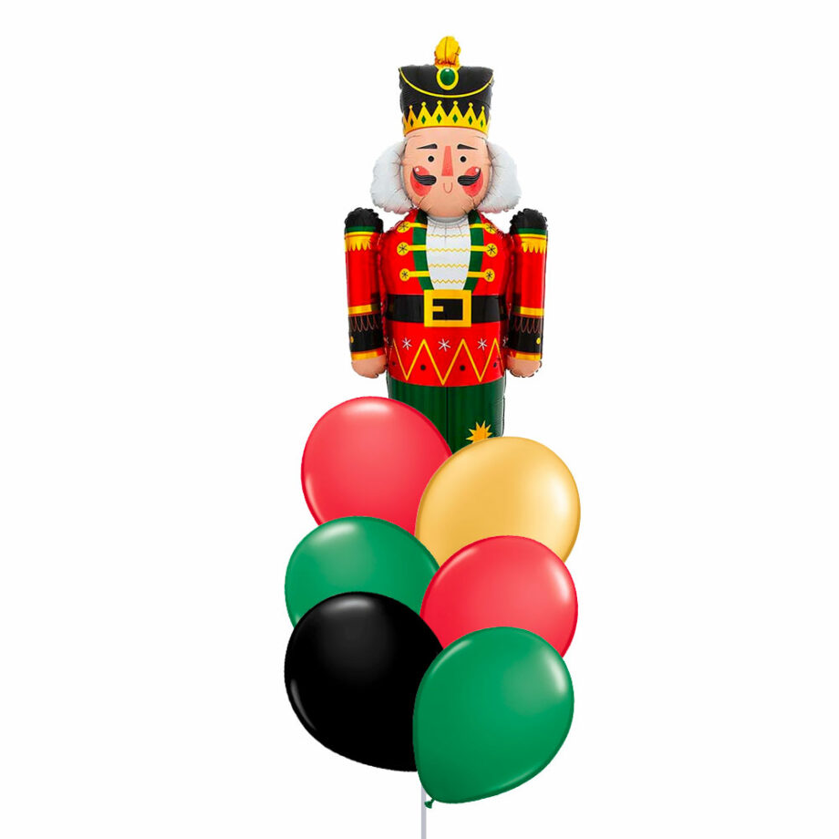 Nutcraker Foil Helium Christmas Balloon