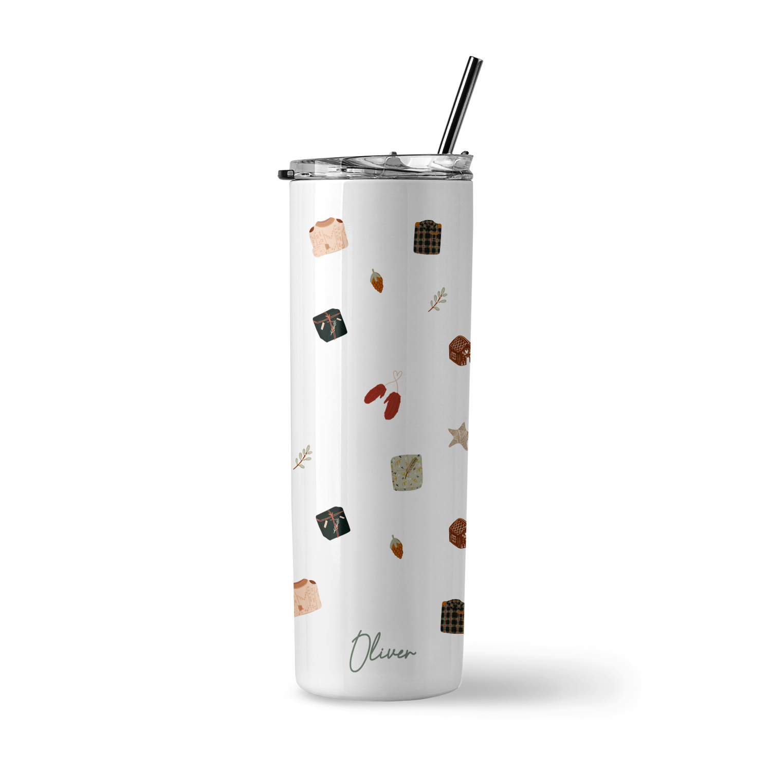Christmas Collection Insulated Stainless Steel Tumbler - Cozy Christmas Design