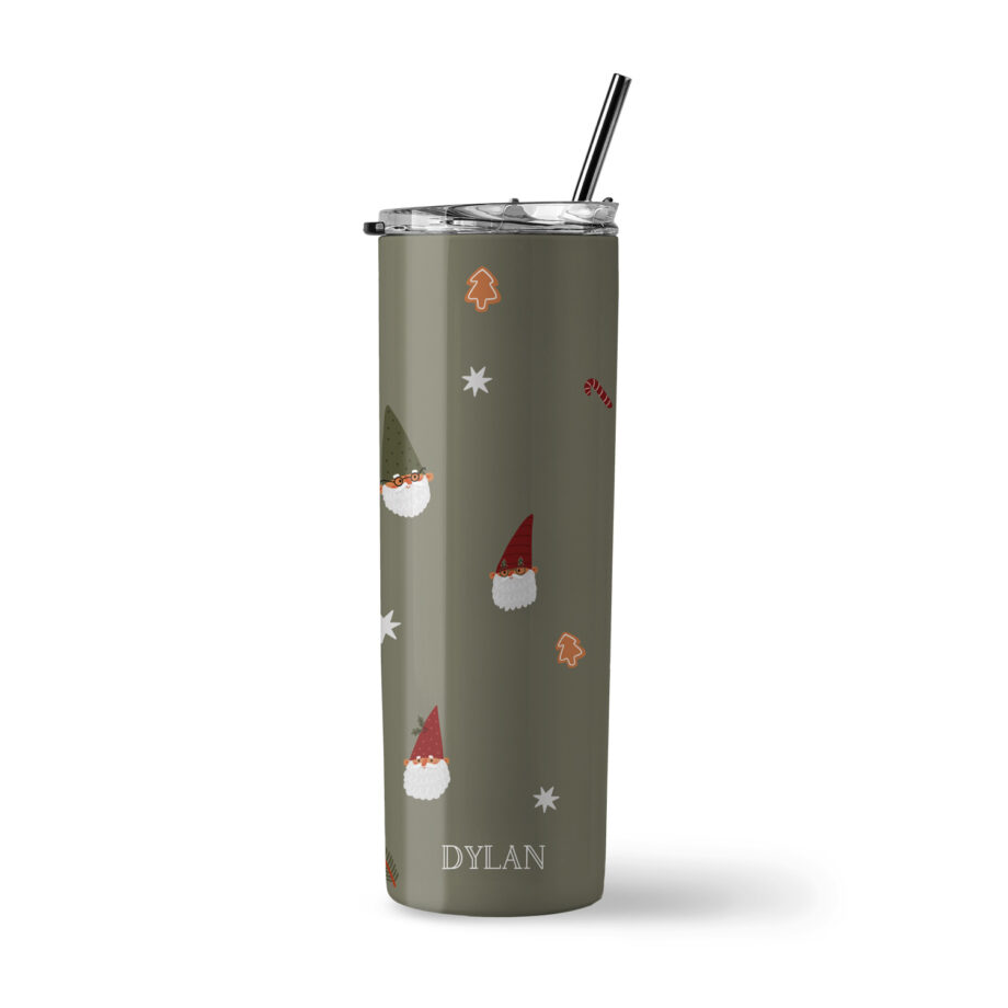 Christmas Collection Insulated Stainless Steel Tumbler - Santa And Friends Design