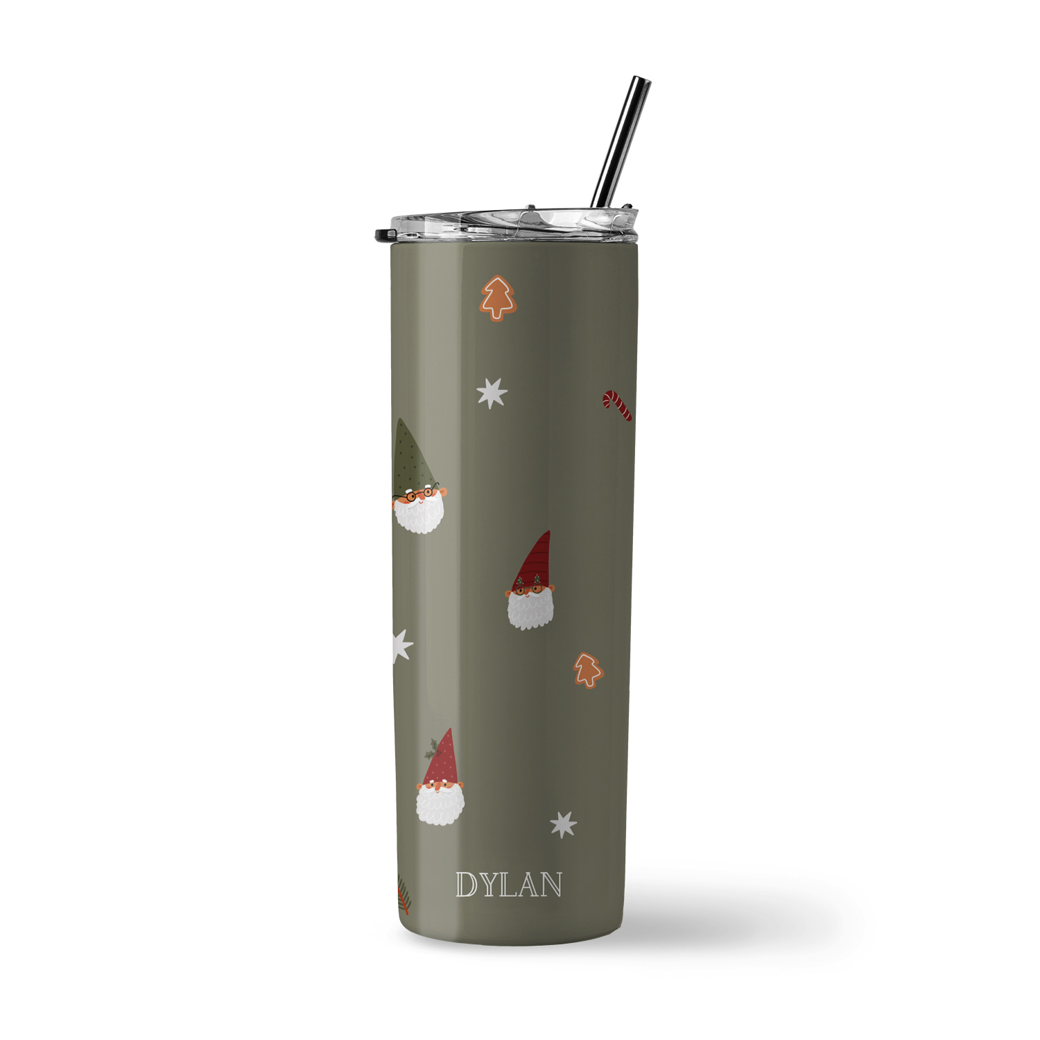 Christmas Collection Insulated Stainless Steel Tumbler - Santa And Friends Design