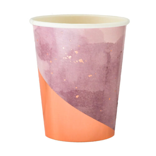 Amethyst - Light Purple Watercolor Cups (Set of 8)