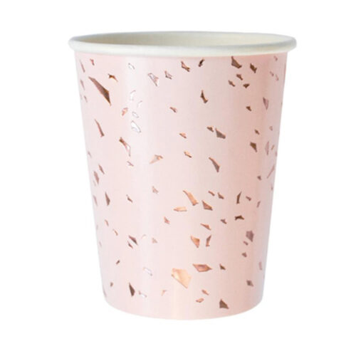 Manhattan Pale Pink Confetti Cups (Set of 8)