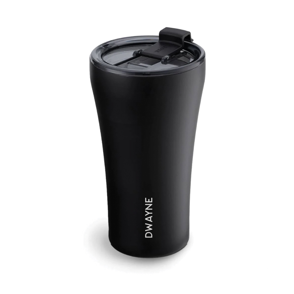 Custom STTOKE Shatterproof Ceramic Vacuum Insulated Bottle - Black
