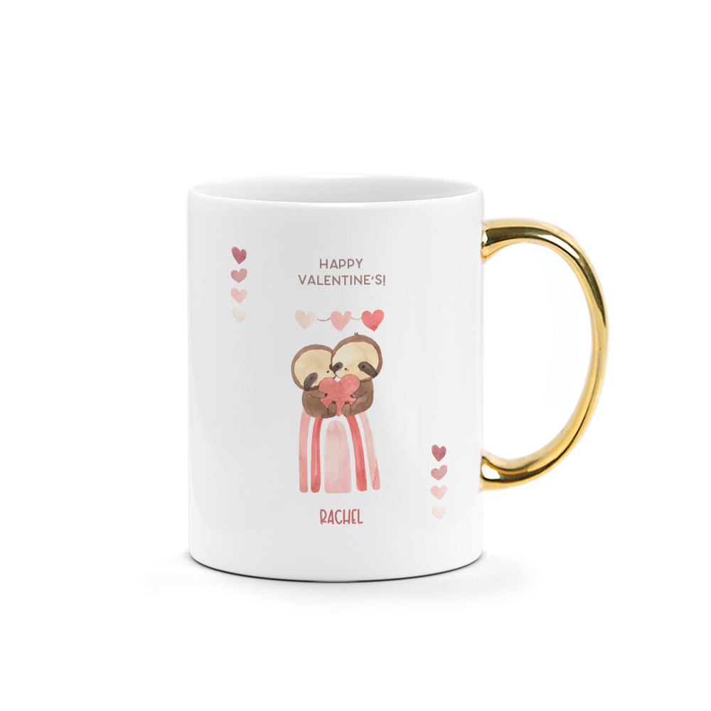 Valentine's Day Printed Mug - I Love You Sloth Much