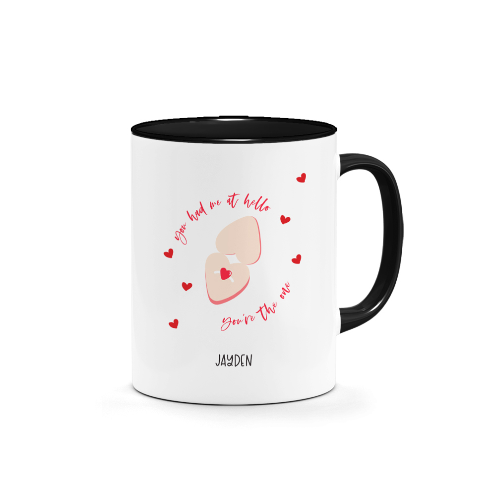 Valentine's Day Printed Mug - Heart Ring Proposal