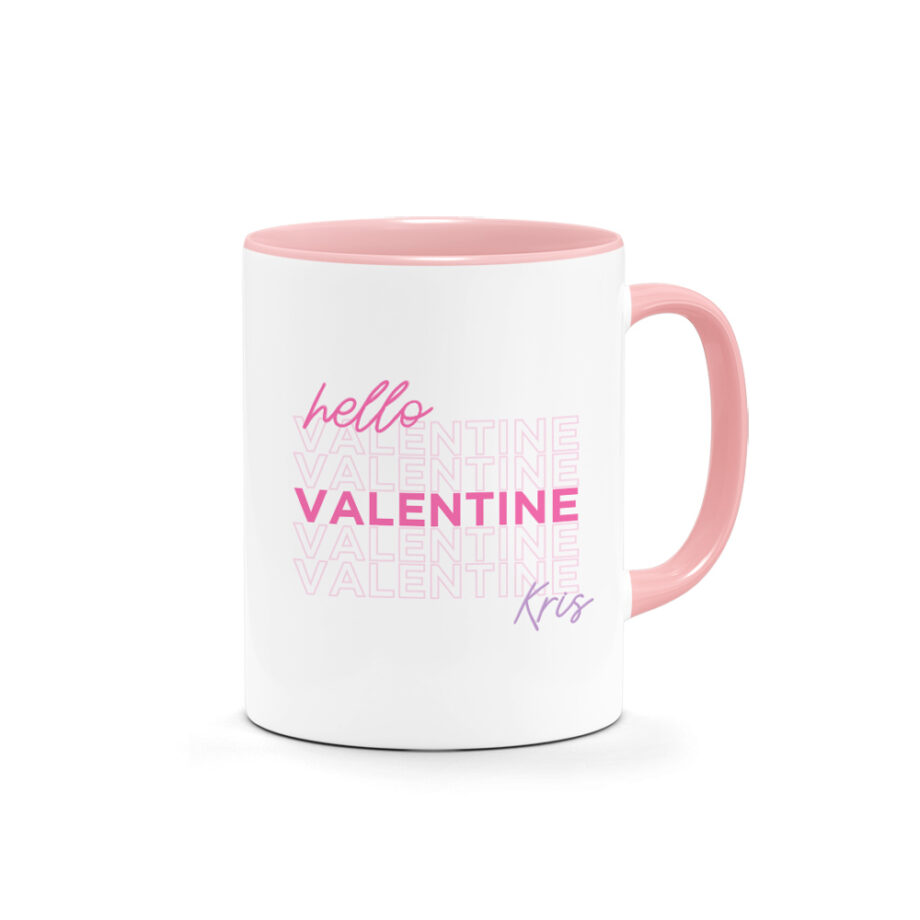 Valentine's Day Printed Mug - Hello Valentine