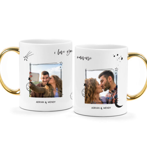 Valentine's Day Printed Mug - I Love You More Than the Universe