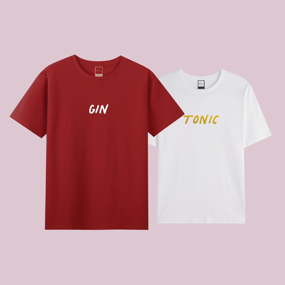 gin and tonic Valentines Tee Design