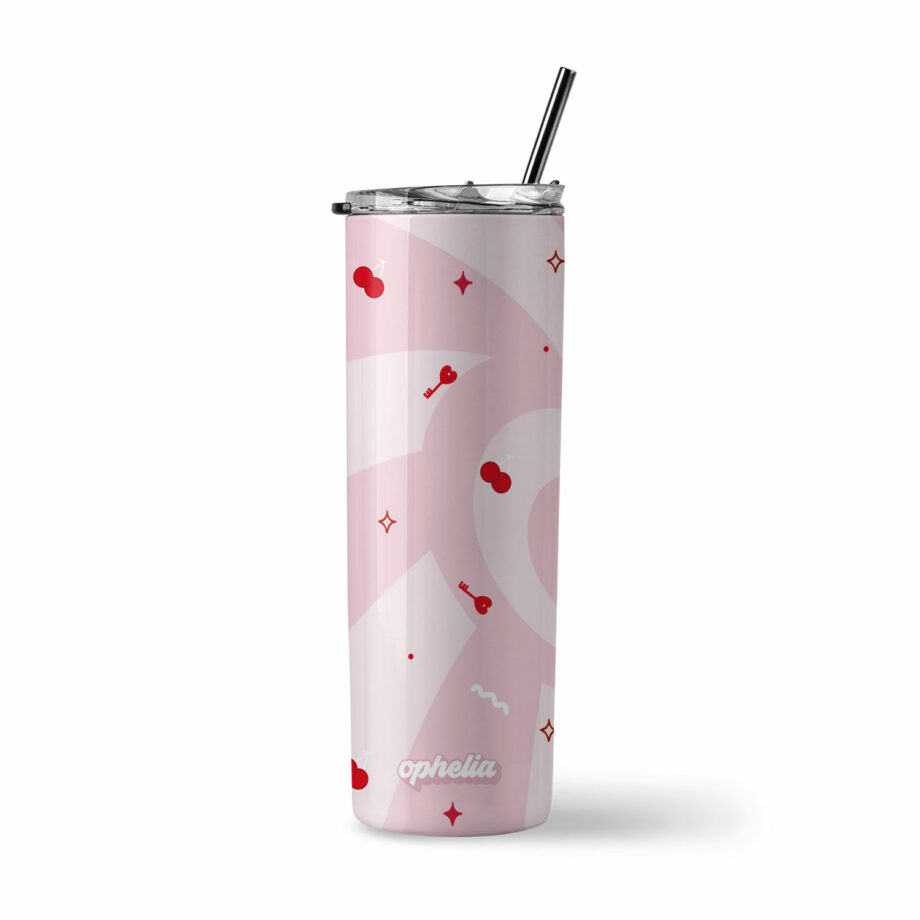 Insulated Stainless Steel Tumbler - You Make My Heart Spiral Design