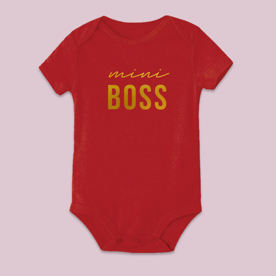 boss mama and mini boss design mama and mini valentines tee - red baby bodysuit