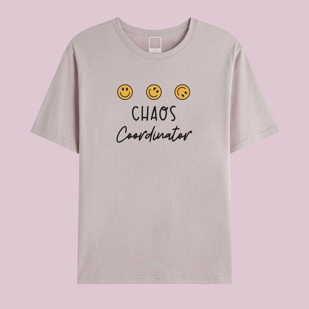 chaos coordinator and creator design mama and mini valentines tee - muted pink adult tee