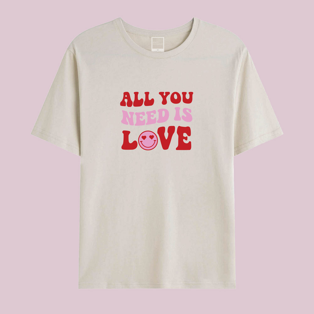 all you need is love design mama and mini valentines tee - sand adult tee