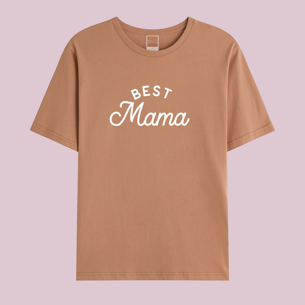 best title design mama and mini valentines tee - clay adult tee
