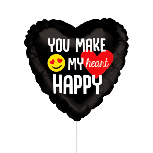 Emoji Happy Heart 18" Heart Foil Balloon