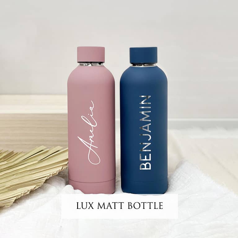 Custom name lux matt Bottle Valentines Day Gift