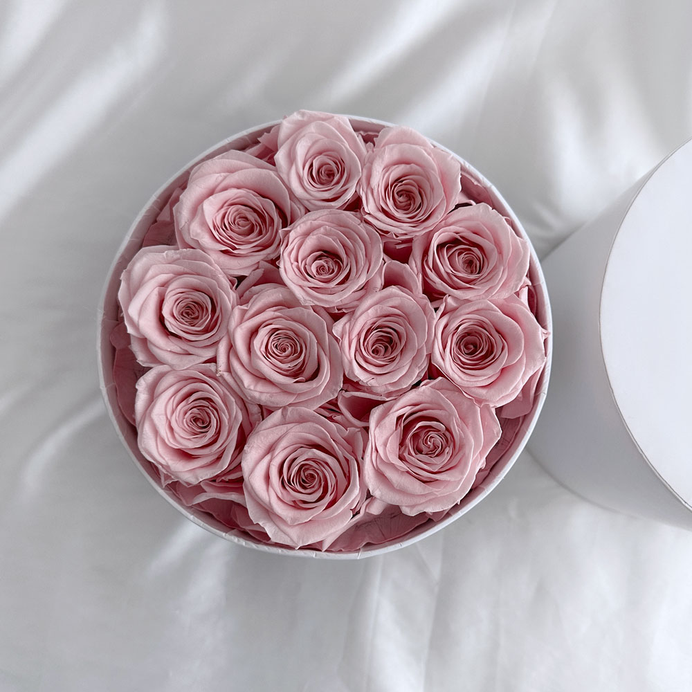 Preserved Roses Surprise Bloom Box - Pink