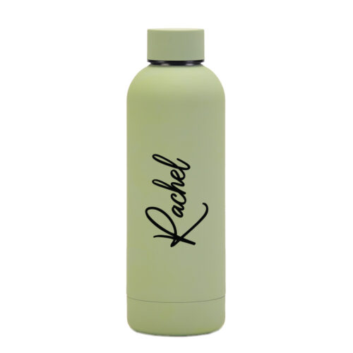 Custom Name Luxe Matte Finish Insulated Stainless Steel Bottle - Sage