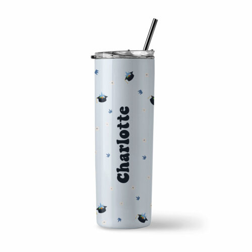 Graduation Collection Insulated Stainless Steel Tumbler - Graduation Caps Design