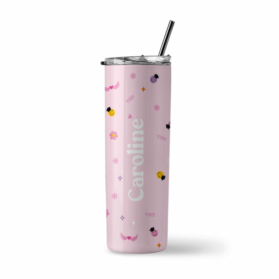 Graduation Collection Insulated Stainless Steel Tumbler - I Believe I Can Fly Design