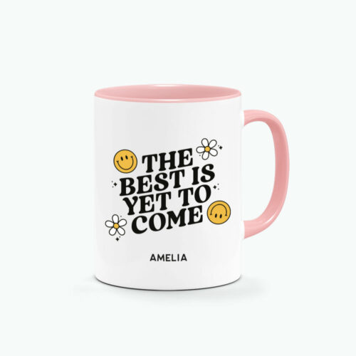 CUSTOM NAME Graduation Printed Mug - The Best is Yet to Come Design