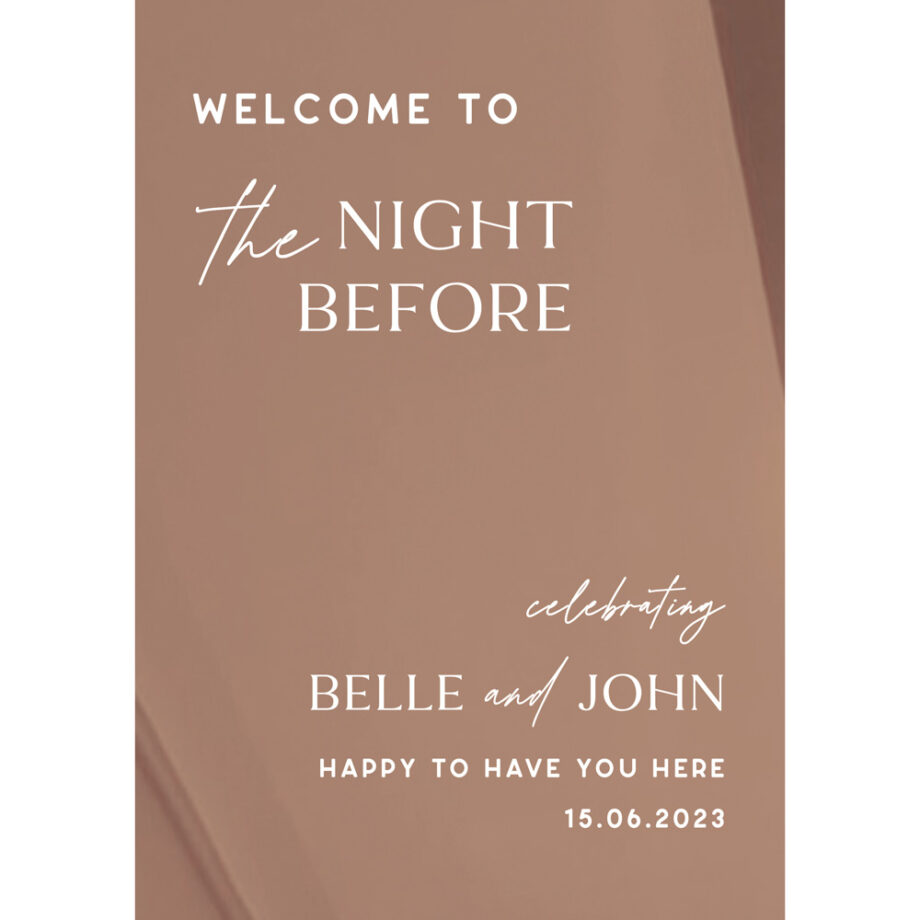 welcome to the night before - mirror rose gold