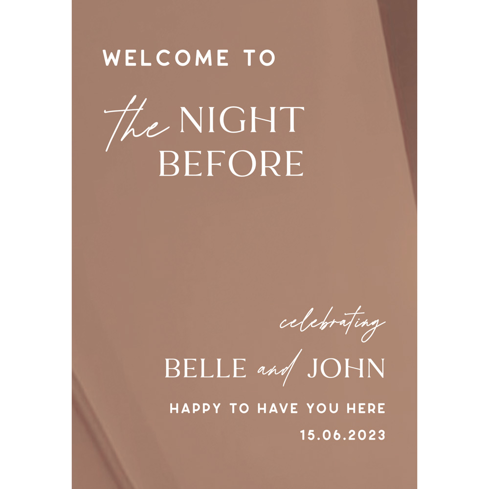 welcome to the night before - mirror rose gold