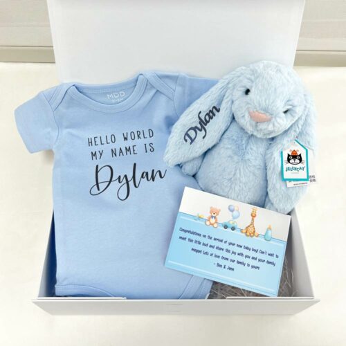 newborn giftbox - look at my outfit bundle for boy w name