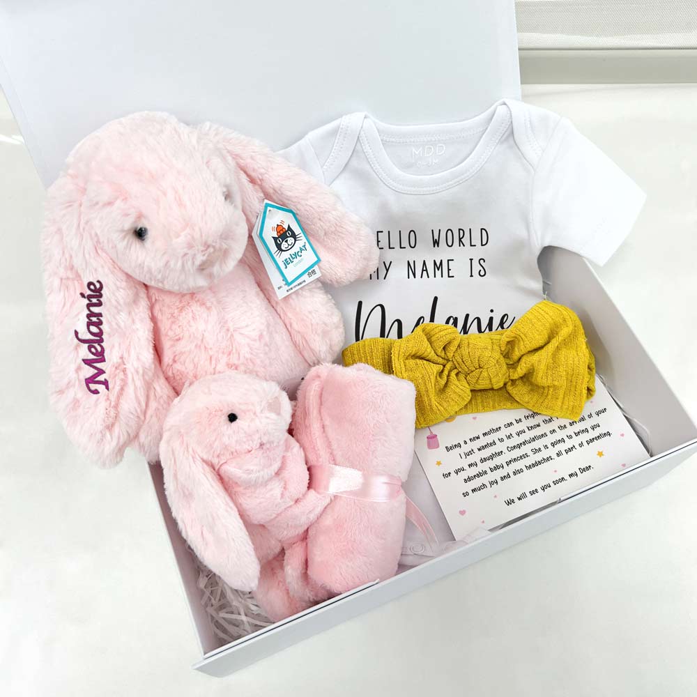 newborn giftbox -pretty cute bundle for girl2 w name