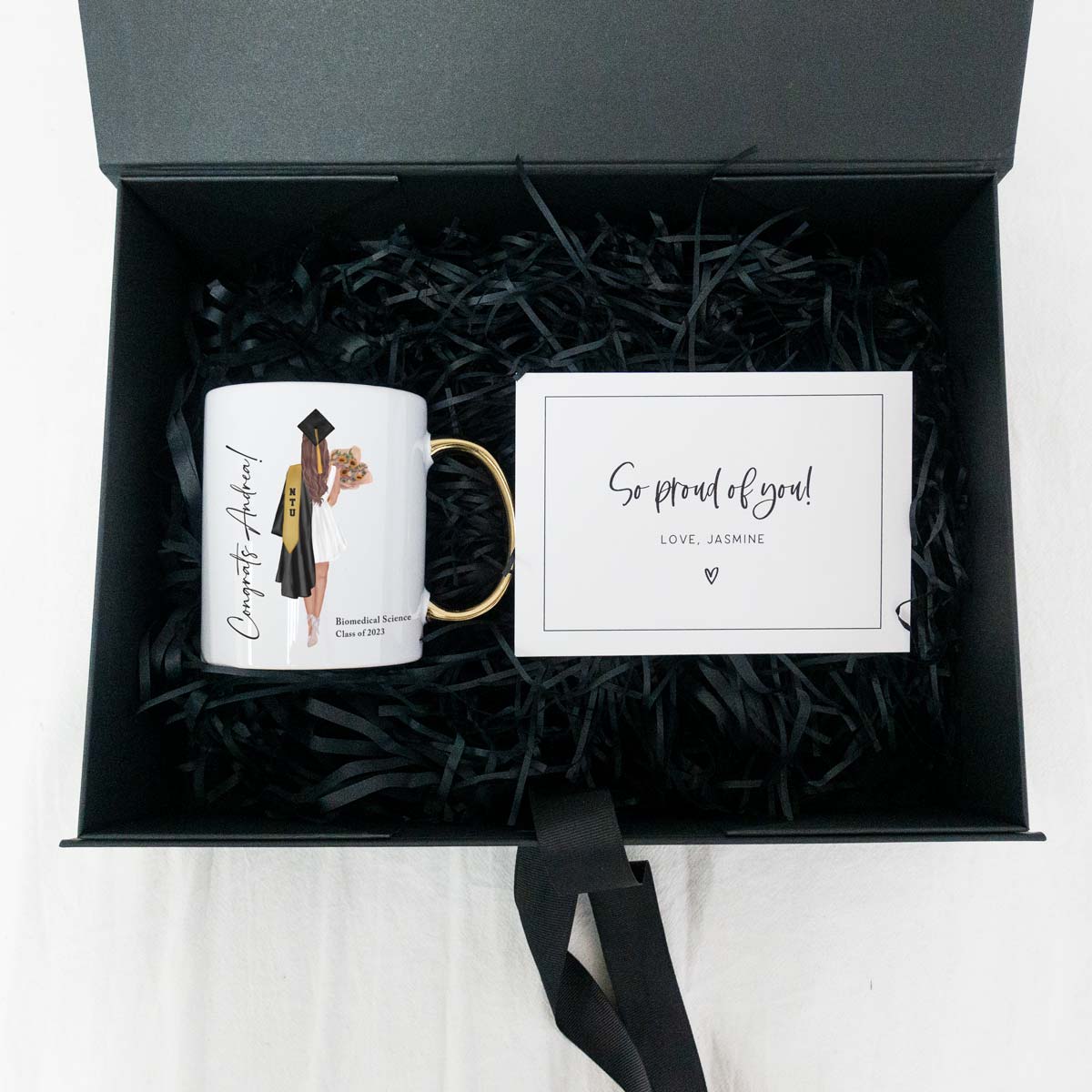 Graduation Gift Box Set with Printed Mug, Gift Box and Gift Card