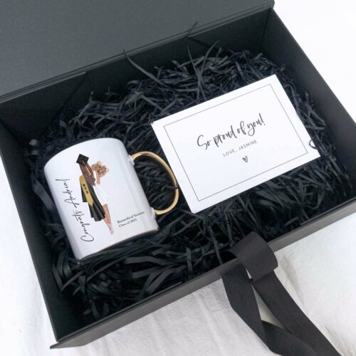 Graduation Gift Box Set with Printed Mug, Gift Box and Gift Card