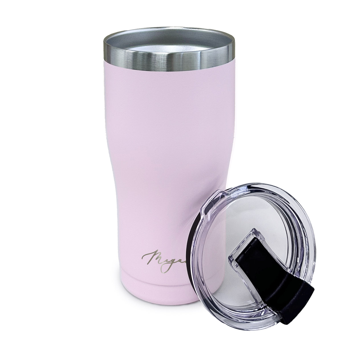 Insulated Stainless Steel Travel Tumbler - Baby Pink
