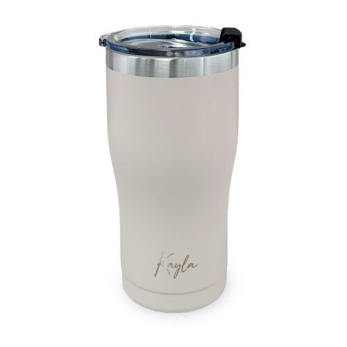 Insulated Stainless Steel Travel Tumbler - Beige