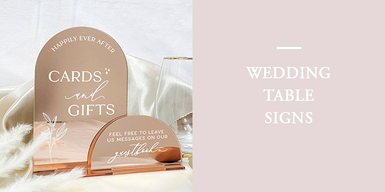 Wedding Table Sign