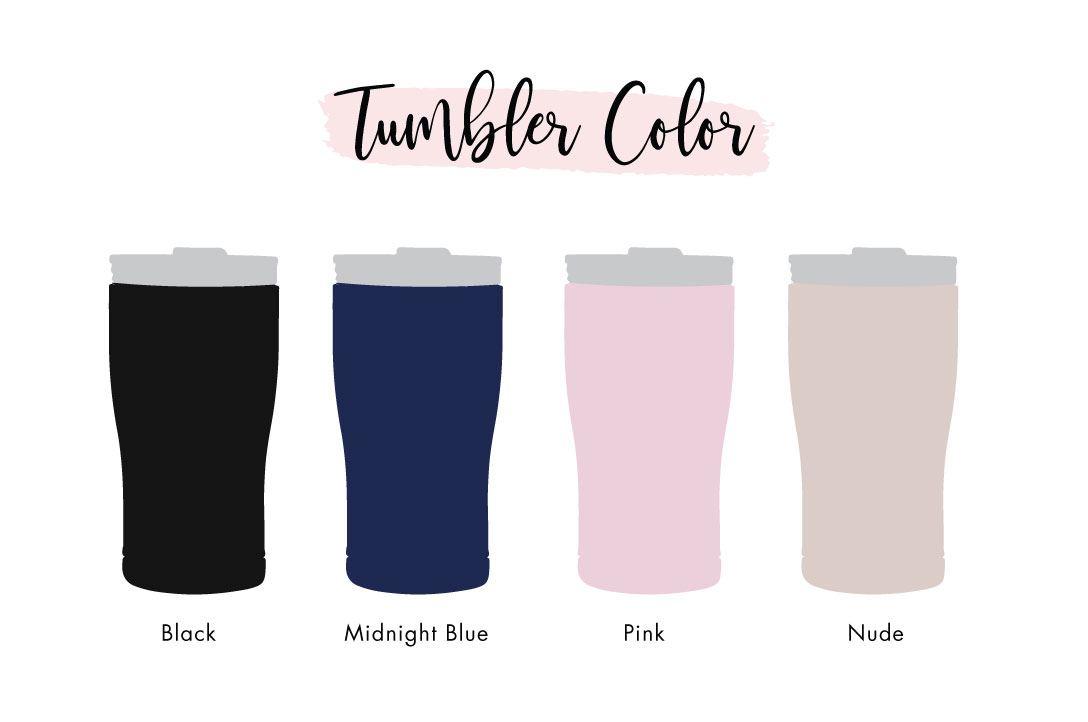 custom name tumbler color options