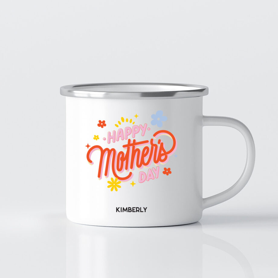 Mother's Day Printed Mug - Happy Mother’s Day Colourful Typography Design