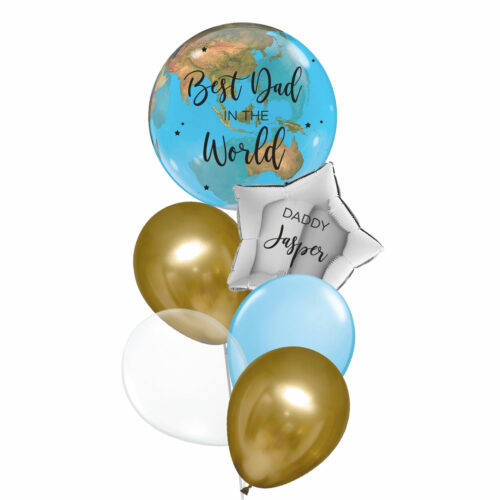 Father's Day Custom Globe Balloons Bouquet