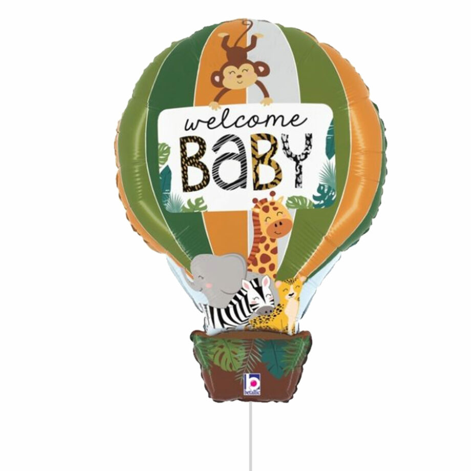 Jungle Animals Welcome Baby Foil Balloon
