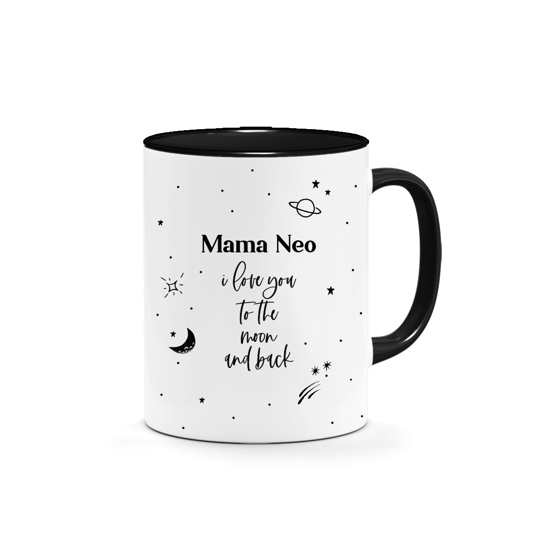 Love You to the Moon and Back Quote Design Mother's Day Mug