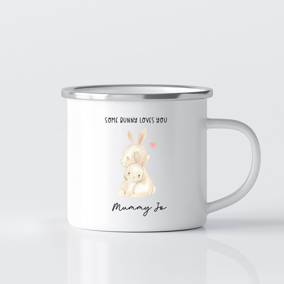 Mother's Day Printed Mug - Mama and Baby Bunny Design