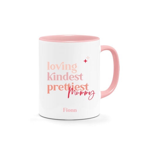 Mother's Day Printed Mug - 3 words to describe my Mummy Design